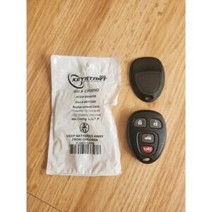 KeyStart CP909D Keyless Remote Replacement Shell Case 4 Button w/ Battery